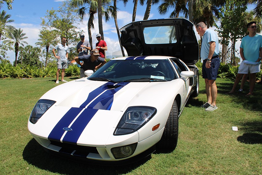 This 2005 Ford GT drew many curious onlookers at the Exotic Cars on the Circle show on Sept. 6 at St. Armands Circle.