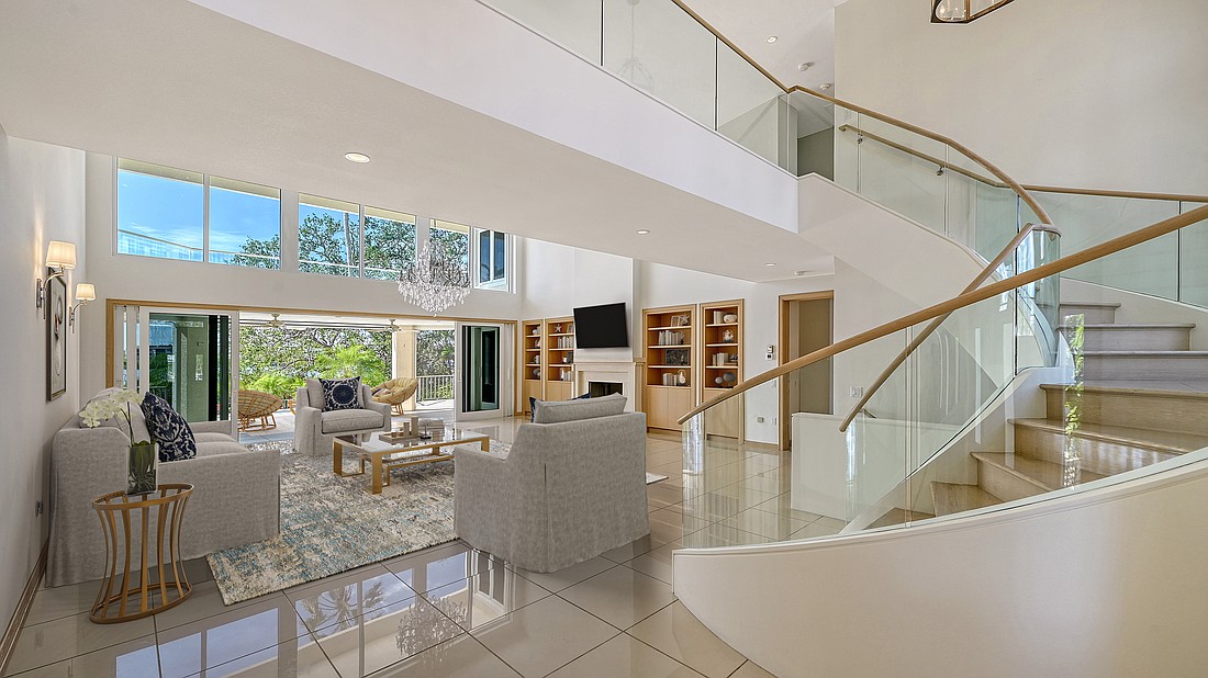 The home at 3491 Bayou Sound sold for $3.3 million. Built in 1993, it has four bedrooms, four-and-two-half baths, a pool and 5,224 square feet of living area.