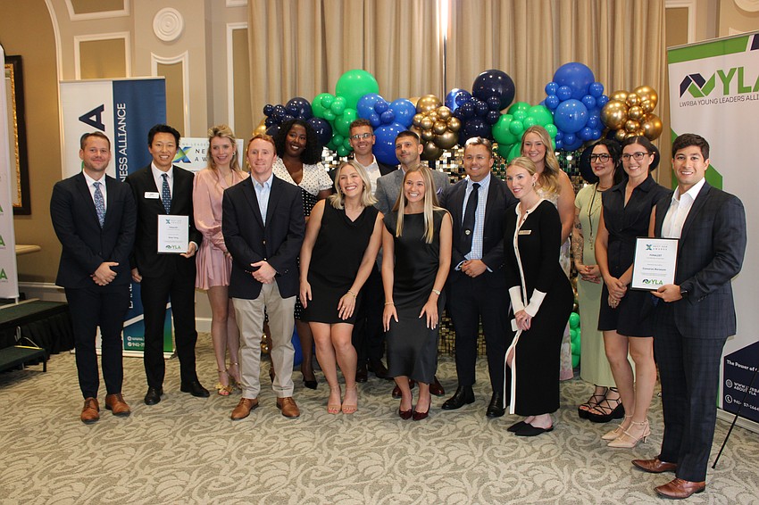 The nominees for Next Gen Awards at the Young Leaders Alliance dinner Thursday at Lakewood Ranch Country Club.