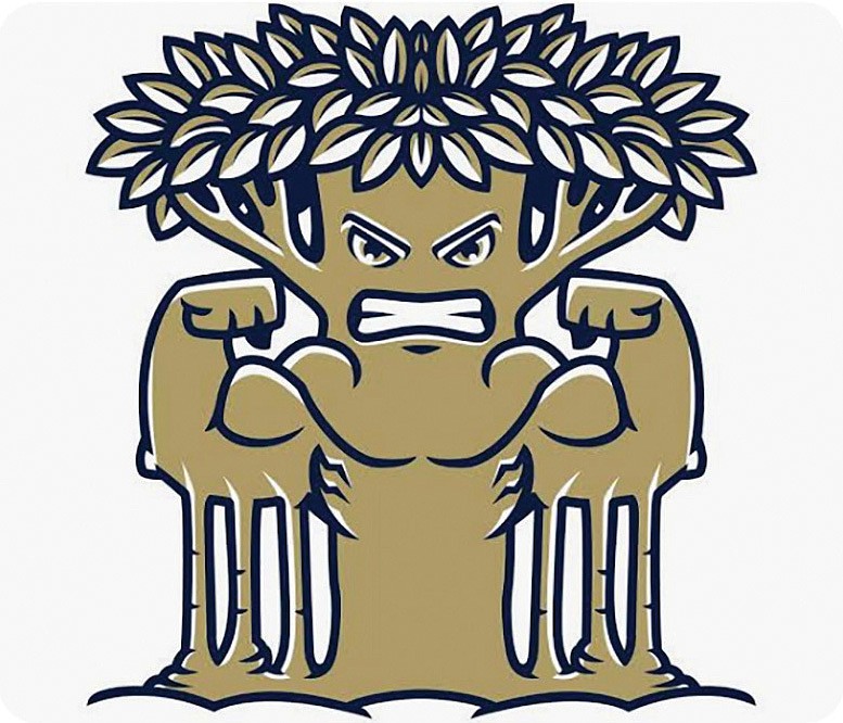 The final version of the New College Mighty Banyans mascot.